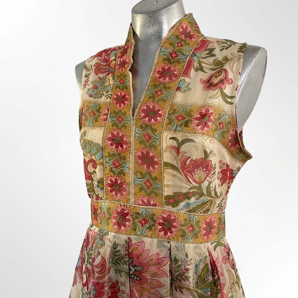 Vintage Avalon Classics Floral Maxi Dress Cottagecore Boho - Picture 2 of 6
